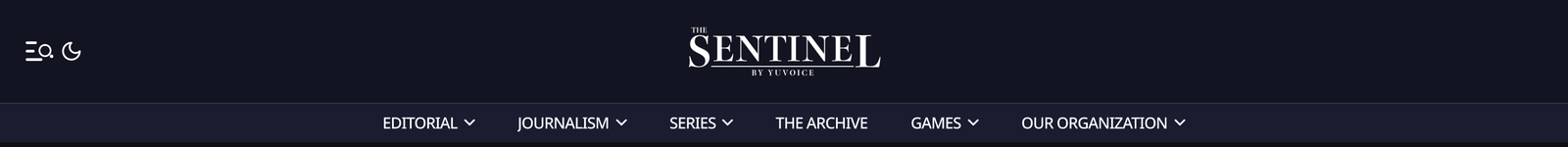 The header today, with the redesigned navigation
